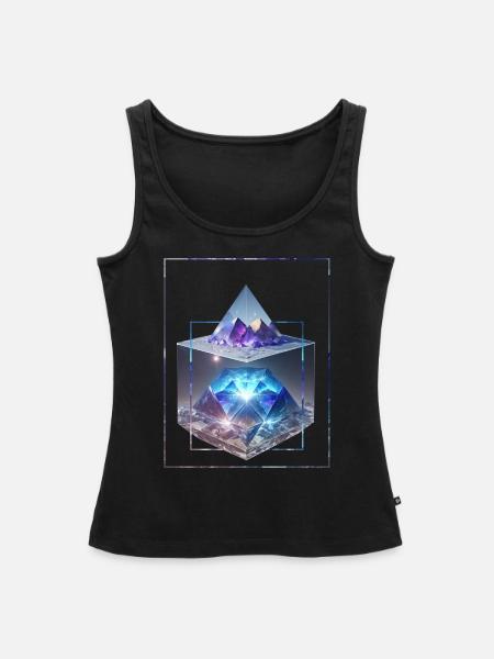 Amethyst Visions - Frauen Premium Organic Tank Top - Schwarz