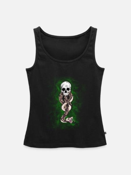 Dunkles Mal - Frauen Premium Organic Tank Top - Schwarz