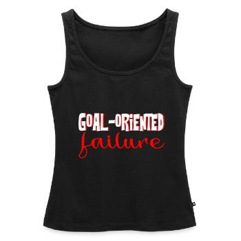 Goal Oriented Failure 4 - Frauen Premium Organic Tank Top - Schwarz - Vorne - AI Model Female 172 light (172cm)