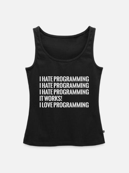 IT-Programmierung - Frauen Premium Organic Tank Top - Schwarz