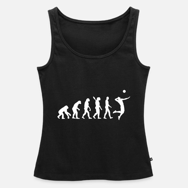 Evolution du volley-ball | Evolution volley-ball - Débardeur bio Premium Femme - noir
