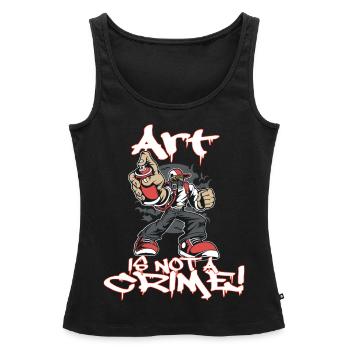 Graffiti Street Art Artists - Women’s Premium Organic Tank top - black - Front - AI Model Female 172 light (172cm)