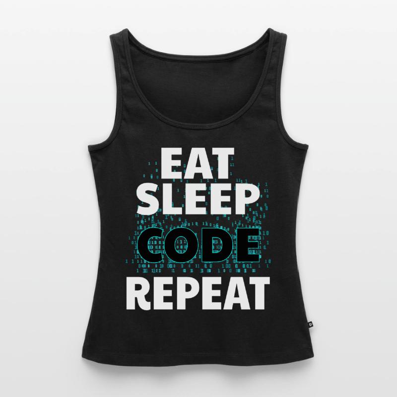 Eat Sleep Code Informatik Programmieren Nerd Java Frauen Premium Organic Tank Top