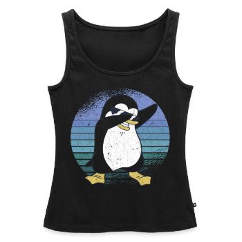 Costume de pingouin, pingouins, pingouins - Débardeur bio Premium Femme - noir - Devant - AI Model Female 172 light (172cm)