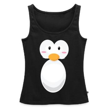 Costume de pingouin, pingouins, pingouins - Débardeur bio Premium Femme - noir - Devant - AI Model Female 172 light (172cm)