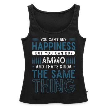 Weapon Lover, Weapon Owner, Funny - Women’s Premium Organic Tank top - black - Front - AI Model Female 172 light (172cm)