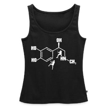 Klettern Adrenalin, Kletterer, Klettern - Frauen Premium Organic Tank Top - Schwarz - Vorne - AI Model Female 172 light (172cm)