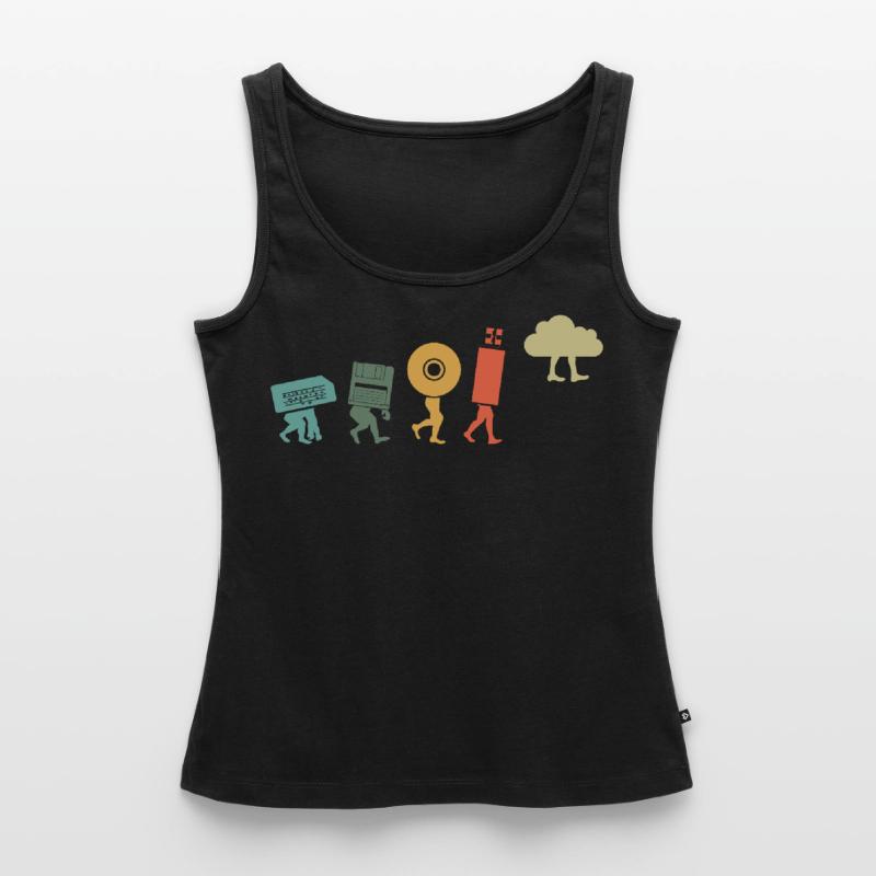 Cloud Computing, Programmierer Nerd Frauen Premium Organic Tank Top