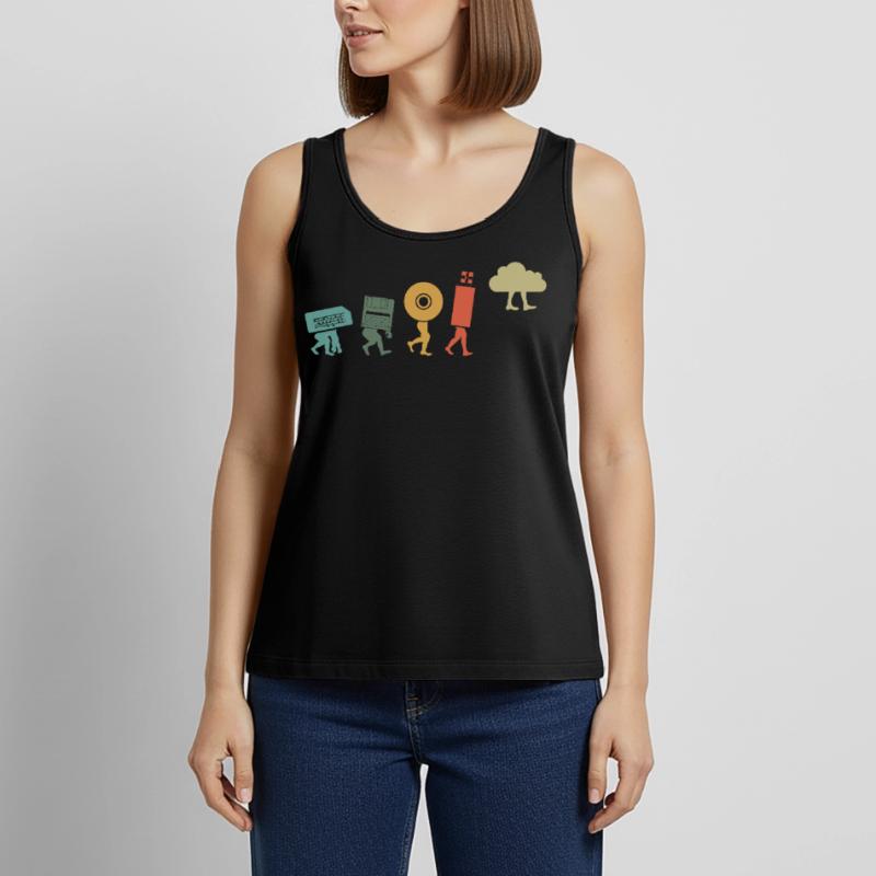 Cloud Computing, Programmierer Nerd Frauen Premium Organic Tank Top