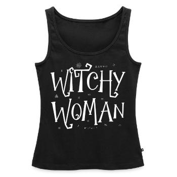 Hexenfrau, Hexerei, Wicca - Frauen Premium Organic Tank Top - Schwarz - Vorne - AI Model Female 172 light (172cm)