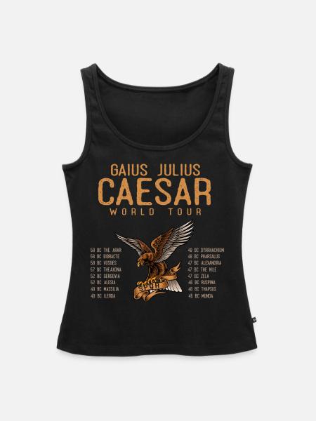 Gaius Julius Caesar World Tour, Anciens Romains - Débardeur bio Premium Femme - noir