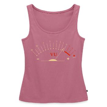 VU Meter, Musiciens HiFi Audiophiles - Débardeur bio Premium Femme - mauve - Devant - AI Model Female 172 light (172cm)