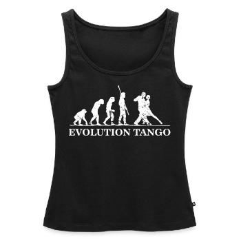 Evolution Von Tango, Tango Tänzerin - Frauen Premium Organic Tank Top - Schwarz - Vorne - AI Model Female 172 light (172cm)