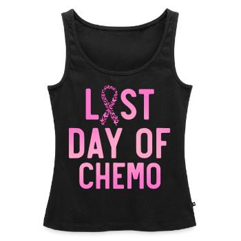 Letzter Tag Der Chemo, Krebsbewusstsein - Frauen Premium Organic Tank Top - Schwarz - Vorne - AI Model Female 172 light (172cm)
