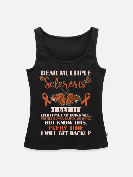 Multiple Sklerosebewusstsein, MS - Frauen Premium Organic Tank Top - Schwarz