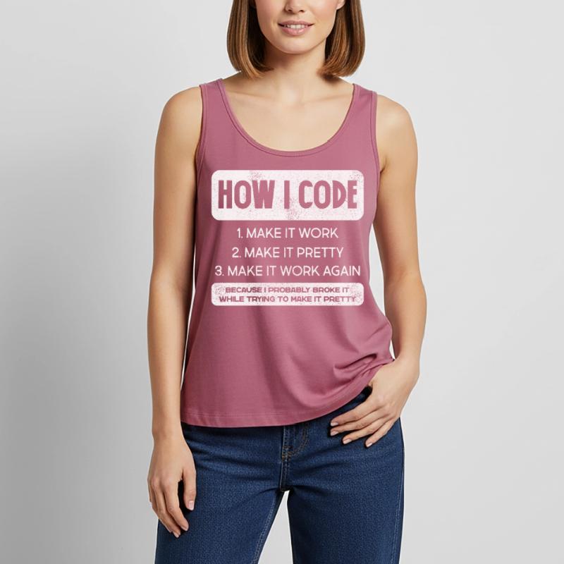 Programmierer, Code, Nerd, Programmierung Frauen Premium Organic Tank Top