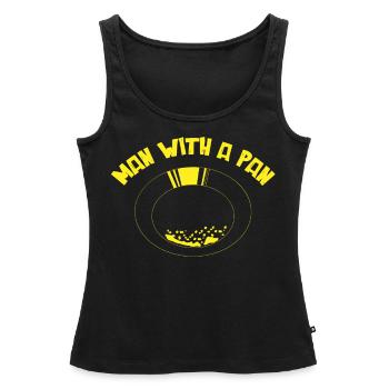 Goldschwenk, Goldgräber - Frauen Premium Organic Tank Top - Schwarz - Vorne - AI Model Female 172 light (172cm)
