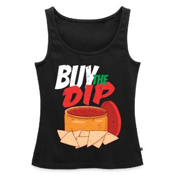 Kaufen Sie das Dip Funny Stock Market Trading Nach - Frauen Premium Organic Tank Top - Schwarz - Vorne - AI Model Female 172 light (172cm)