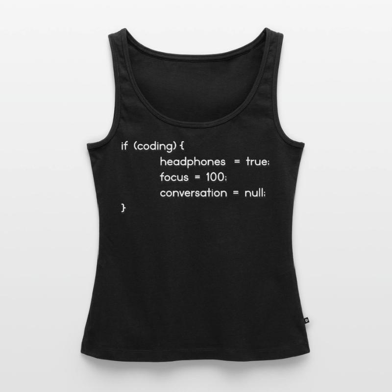 Casques, encodeurs, programmeurs codage Débardeur bio Premium Femme