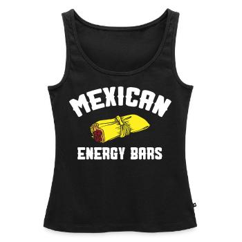 Mexikanische Energiebars, Mexikanische Tamales - Frauen Premium Organic Tank Top - Schwarz - Vorne - AI Model Female 172 light (172cm)