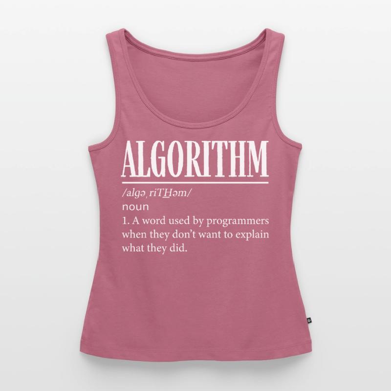 Programmeur d’algorithmes, codage, encodeur Débardeur bio Premium Femme