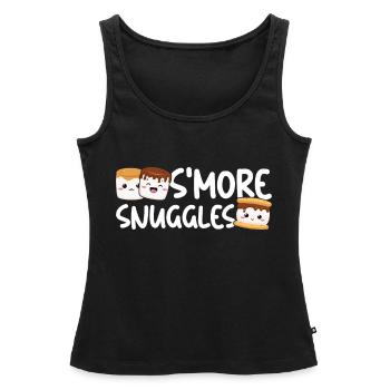 Marshmallow S'more - Women’s Premium Organic Tank top - black - Front - AI Model Female 172 light (172cm)