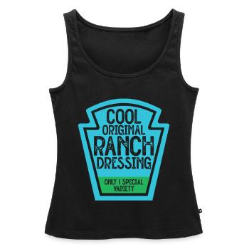 Ranch -Dressing -Ranch -Salatdressing - Frauen Premium Organic Tank Top - Schwarz - Vorne - AI Model Female 172 light (172cm)