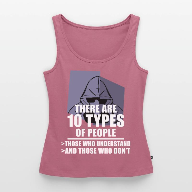 Funny Binary Code Saying Computer Science Programm Frauen Premium Organic Tank Top