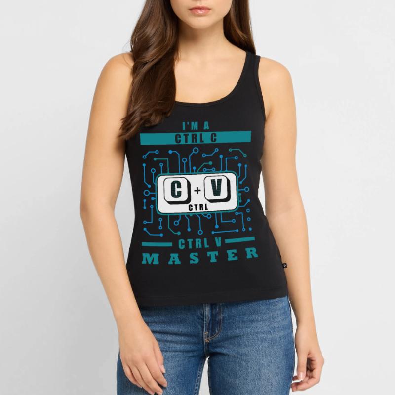 Binary Code Programmer Computer Science Programmin Frauen Premium Organic Tank Top