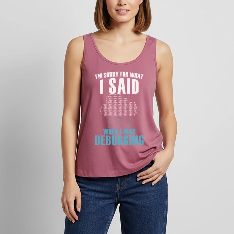 Funny Debugging Coder Programming Computer Scienti Frauen Premium Organic Tank Top