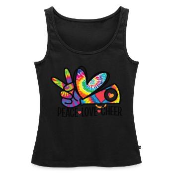 Cheerleadermädchen Cheerleading Jubel Jugend - Frauen Premium Organic Tank Top - Schwarz - Vorne - AI Model Female 172 light (172cm)