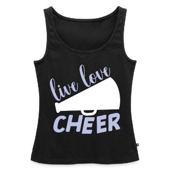 Cheerleadermädchen Cheerleading Jubel Jugend - Frauen Premium Organic Tank Top - Schwarz - Vorne - AI Model Female 172 light (172cm)