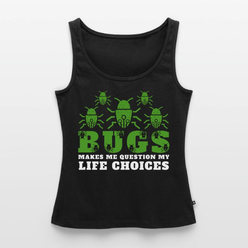 Computer Bugs Binary Codes Funny Programming Frauen Premium Organic Tank Top