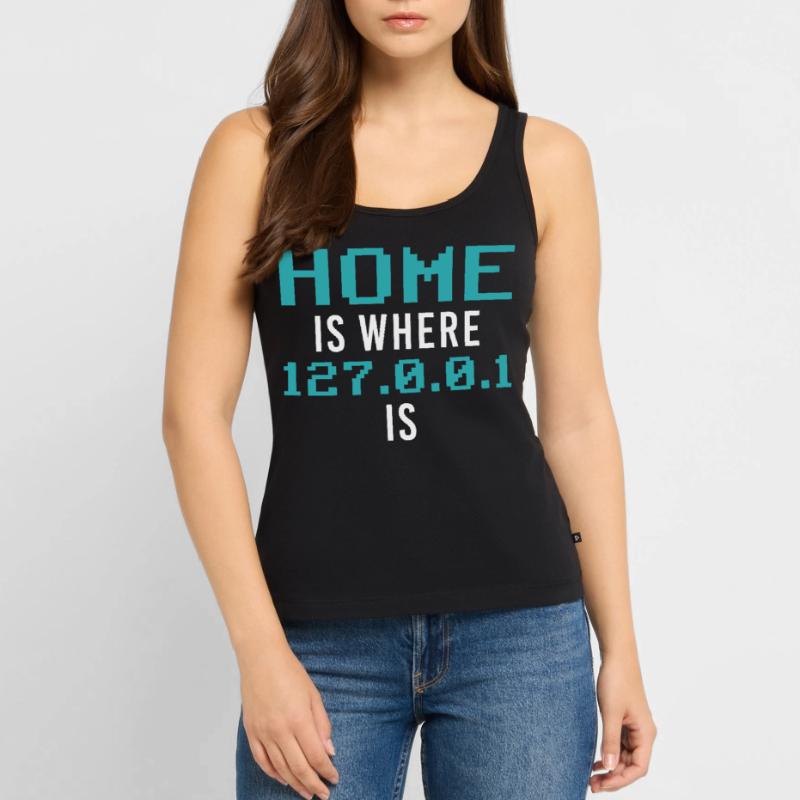 Localhost Programming Computer Scientist Funny Pro Frauen Premium Organic Tank Top