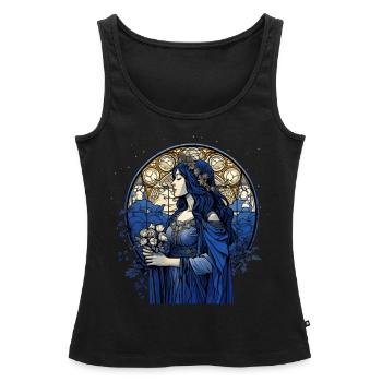 St Agnes Christian Spirituality Catholic Saint Rel - Frauen Premium Organic Tank Top - Schwarz - Vorne - AI Model Female 172 light (172cm)
