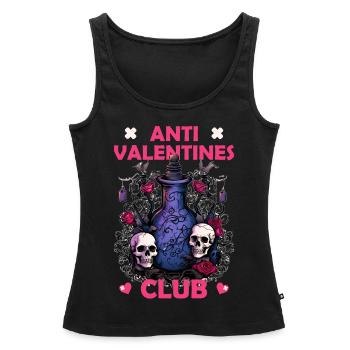 Potion Anti Valentines Club Barkeeper Mixologist - Frauen Premium Organic Tank Top - Schwarz - Vorne - AI Model Female 172 light (172cm)