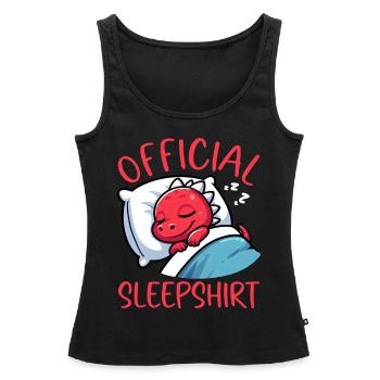 Dormeur officiel Dragon Sweet Lazy - Débardeur bio Premium Femme - noir - Devant - AI Model Female 172 light (172cm)