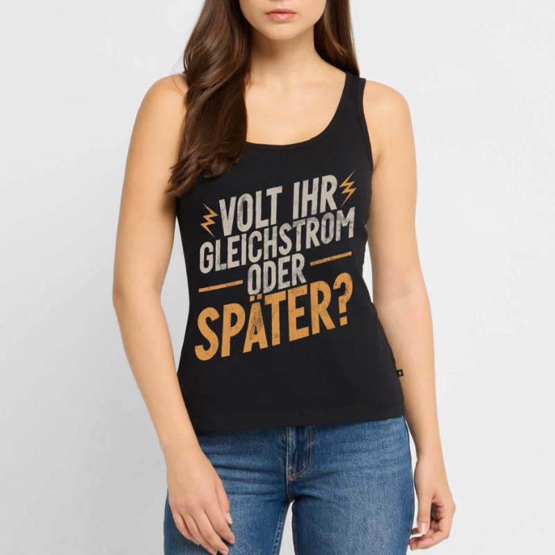 Electronics Technician Electrics Profession Volt Electrical Engineering Women’s Premium Organic Tank top
