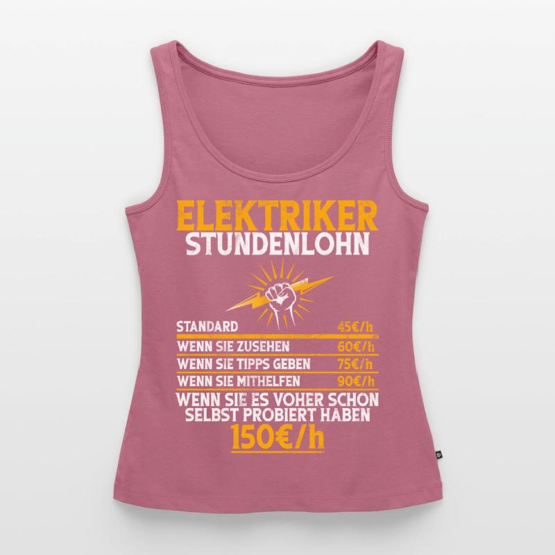 Electronics Technician Electrics Profession Volt Electrical Engineering Women’s Premium Organic Tank top