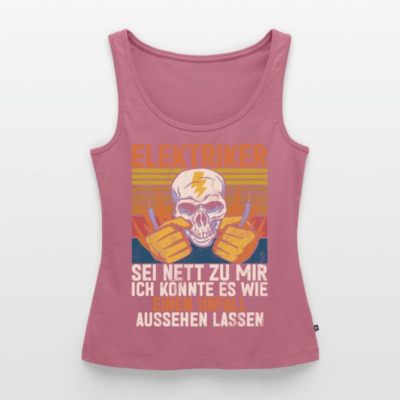 Electronics Technician Electrics Profession Volt Electrical Engineering Women’s Premium Organic Tank top