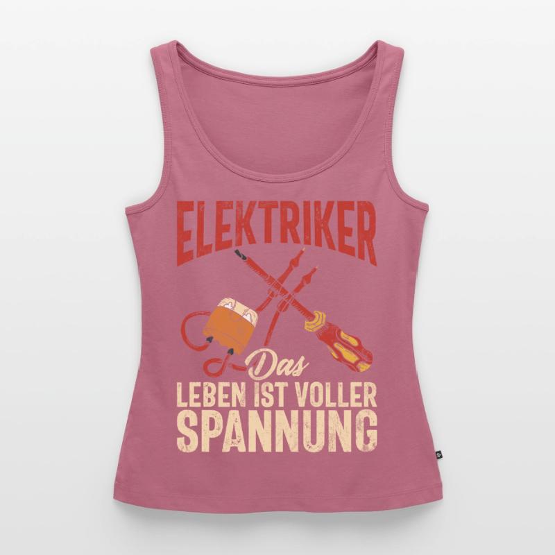 Electronics Technician Electrics Profession Volt Electrical Engineering Women’s Premium Organic Tank top