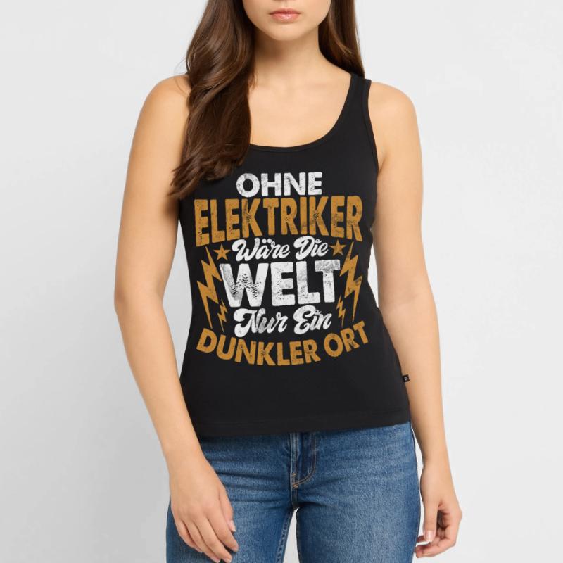 Electronics Technician Electrics Profession Volt Electrical Engineering Women’s Premium Organic Tank top