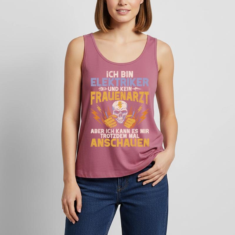 Electronics Technician Electrics Profession Volt Electrical Engineering Women’s Premium Organic Tank top
