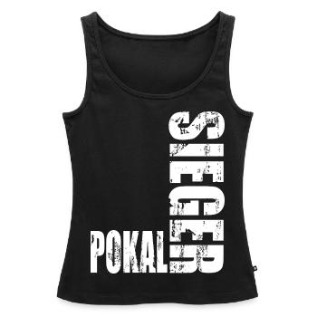 Pokalsieger 2026 - Frauen Premium Organic Tank Top - Schwarz - Vorne - AI Model Female 172 light (172cm)