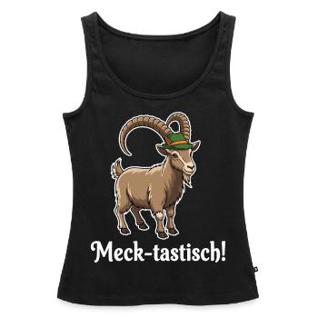 Meck-tastisch ! - Frauen Premium Organic Tank Top - Schwarz - Vorne - AI Model Female 172 light (172cm)