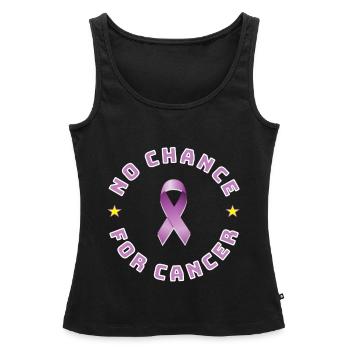 Prévention du cancer Cancer Le cancer pue Survie - Débardeur bio Premium Femme - noir - Devant - AI Model Female 172 light (172cm)