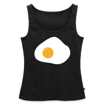Spiegelei - Frauen Premium Organic Tank Top - Schwarz - Vorne - AI Model Female 172 light (172cm)