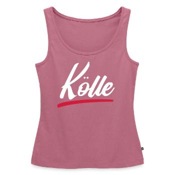 COLD | COLOGNE DESIGN - Women’s Premium Organic Tank top - mauve - Front - AI Model Female 172 light (172cm)