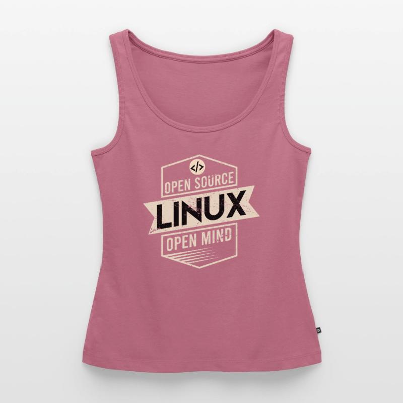 Système d’exploitation Open Source Open Mind Linux Débardeur bio Premium Femme