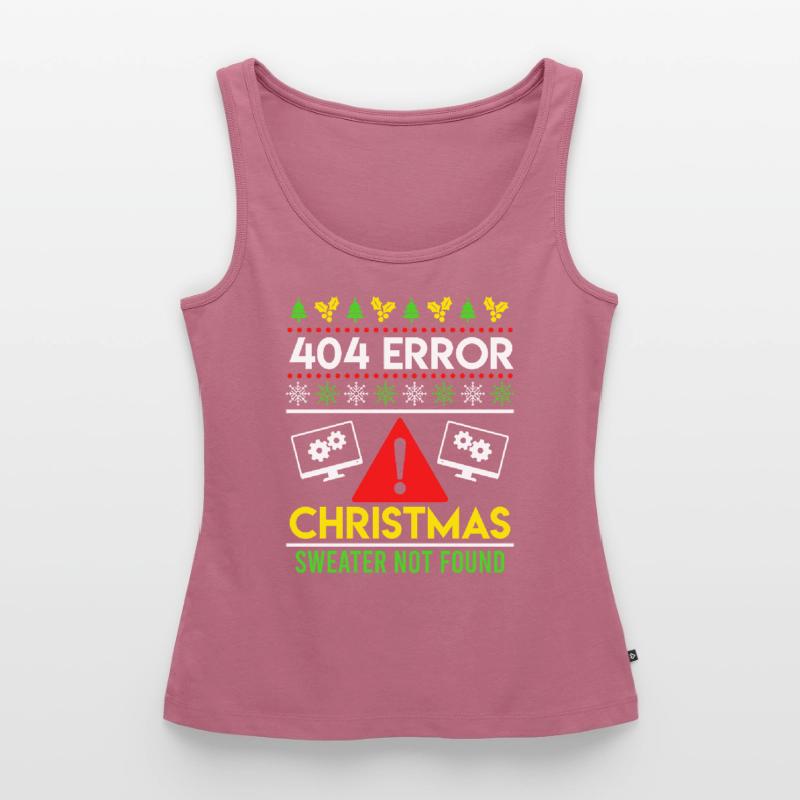 404 Error Ugly Chritsmas Coder Coder Coder Débardeur bio Premium Femme